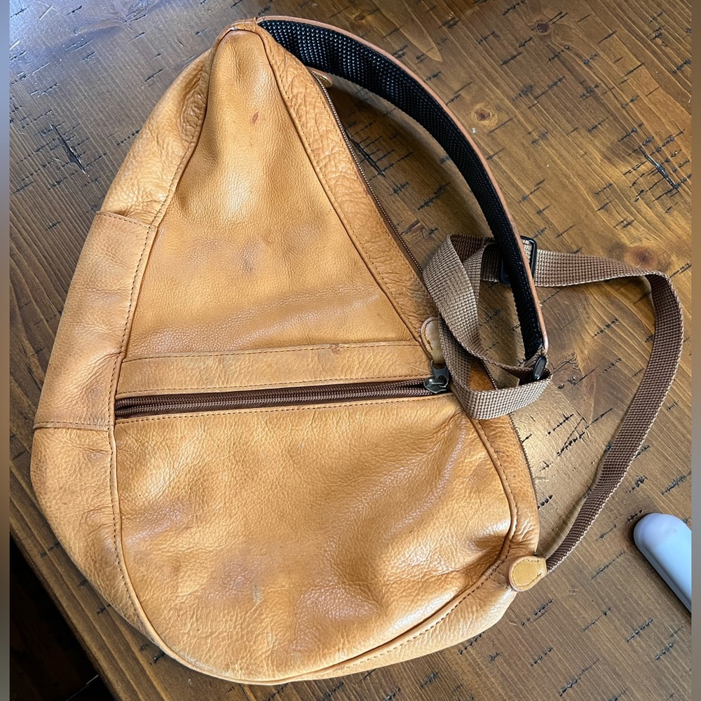 L.L. Bean Tan Leather Travel Bag